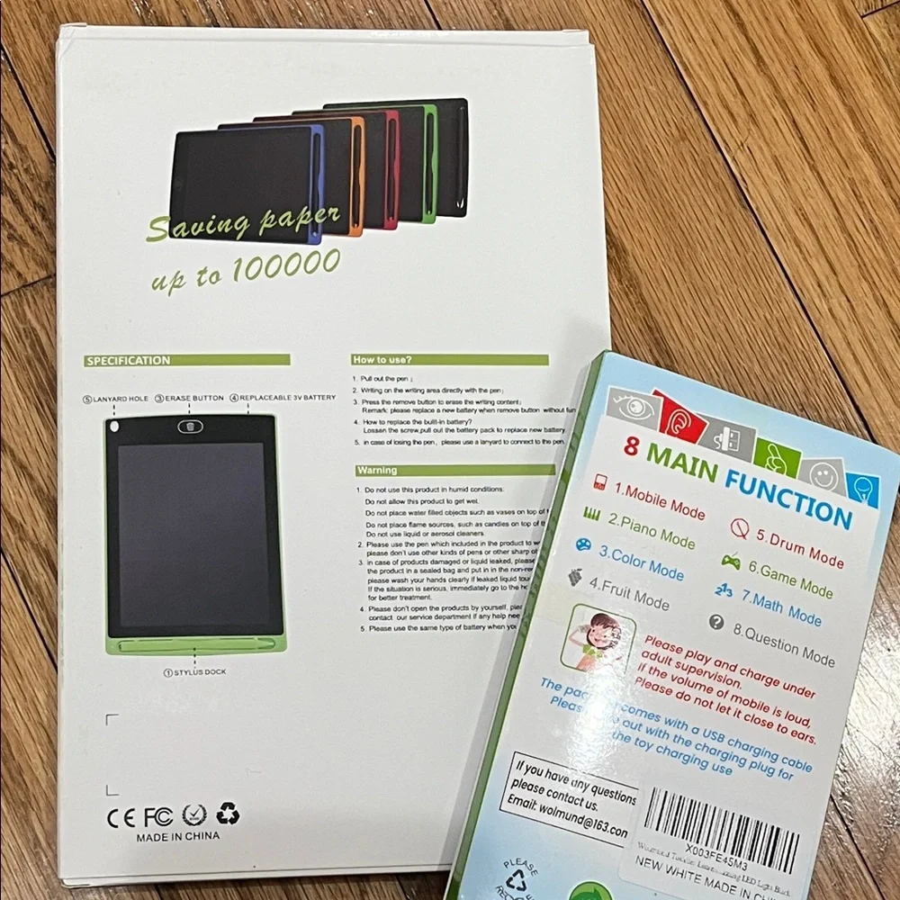 Kids 2fer - Writing tablet & light up educational toy phone